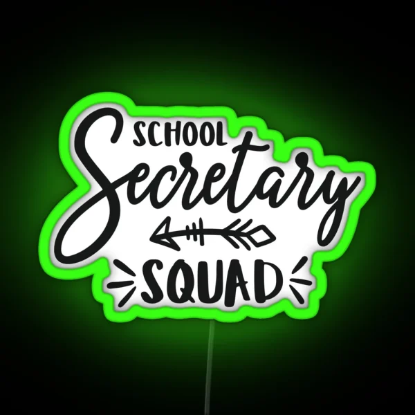 School Secretary Office Assistant Office Staff Keep RGB Neon Sign