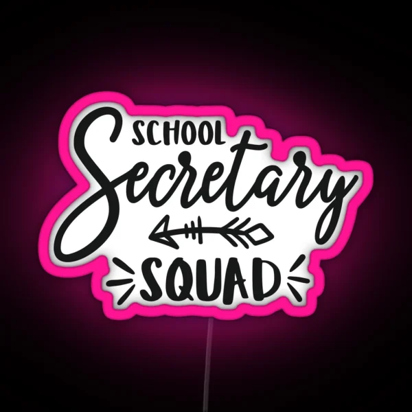 School Secretary Office Assistant Office Staff Keep RGB Neon Sign