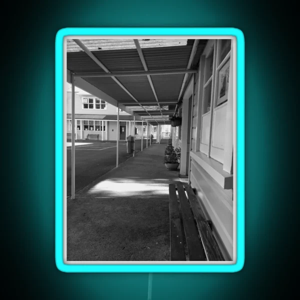 School Walkway RGB Neon Sign