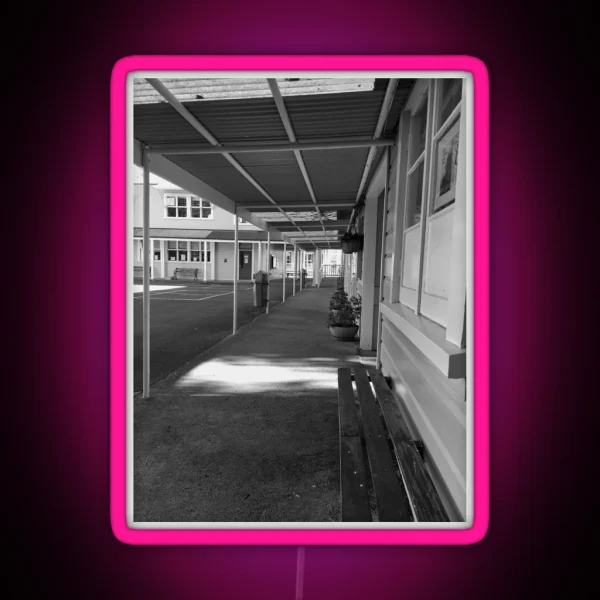 School Walkway RGB Neon Sign