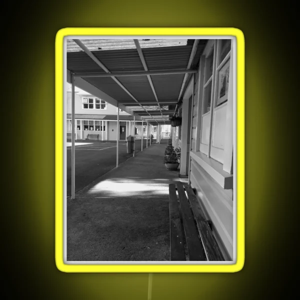 School Walkway RGB Neon Sign