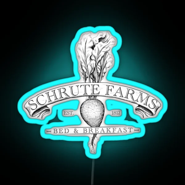 Schrute Farms RGB Neon Sign