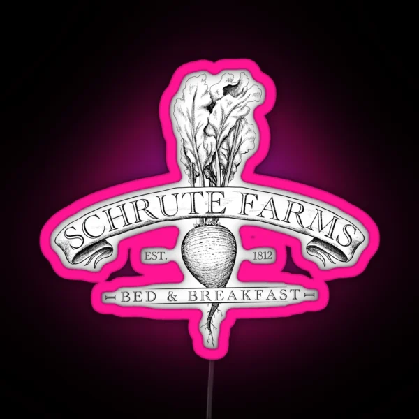 Schrute Farms RGB Neon Sign