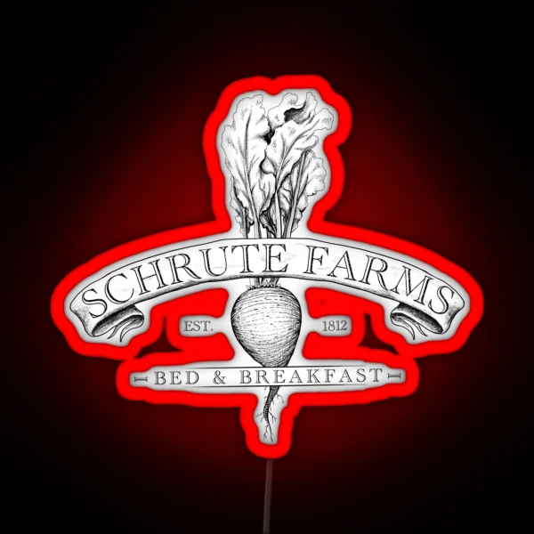 Schrute Farms RGB Neon Sign