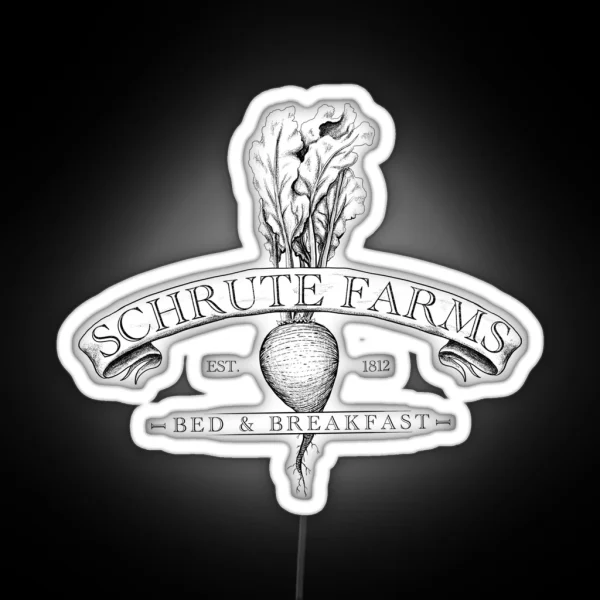 Schrute Farms RGB Neon Sign
