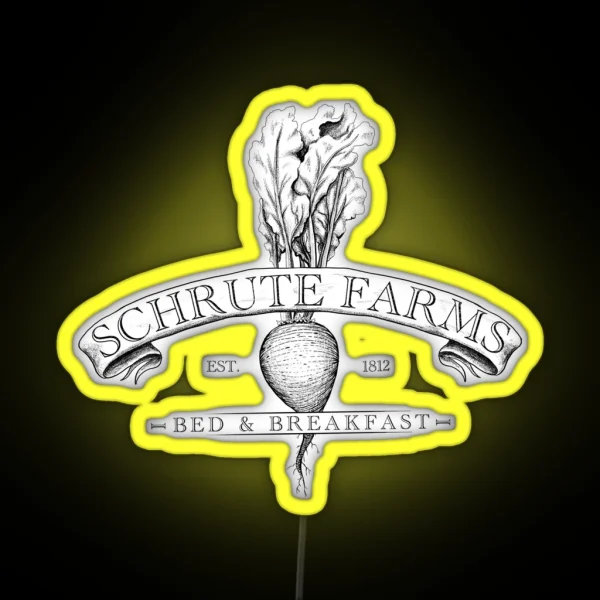 Schrute Farms RGB Neon Sign