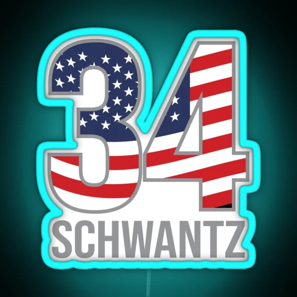 Schwantz 34 Motorbike Motorcycle Reider Flag RGB Neon Sign
