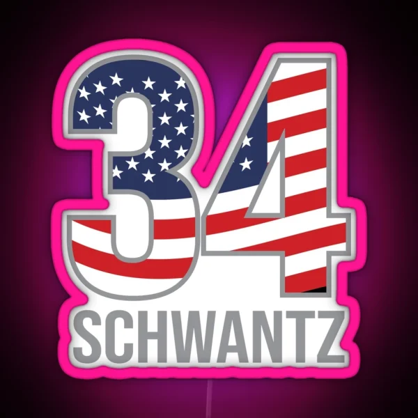 Schwantz 34 Motorbike Motorcycle Reider Flag RGB Neon Sign