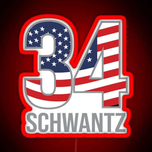 Schwantz 34 Motorbike Motorcycle Reider Flag RGB Neon Sign