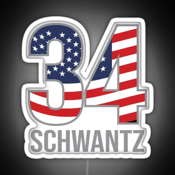 Schwantz 34 Motorbike Motorcycle Reider Flag RGB Neon Sign