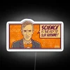Science Quote by Bill Nye - 'Science is the Key to Our Future' LED Neon Sign with RGB Colorful Display. Perfect for Scienc...