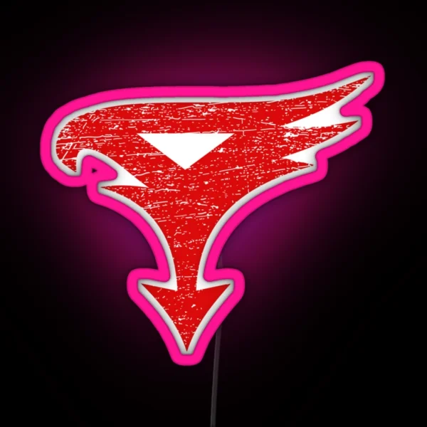 Science Ninja Team Gatchaman Vintage Distressed Logo RGB Neon Sign