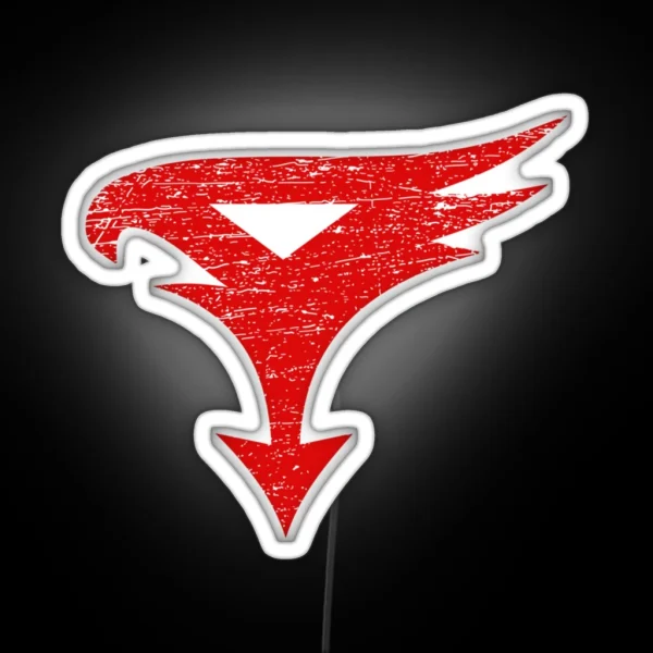 Science Ninja Team Gatchaman Vintage Distressed Logo RGB Neon Sign