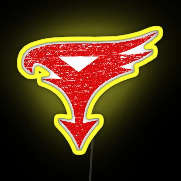 Science Ninja Team Gatchaman Vintage Distressed Logo RGB Neon Sign