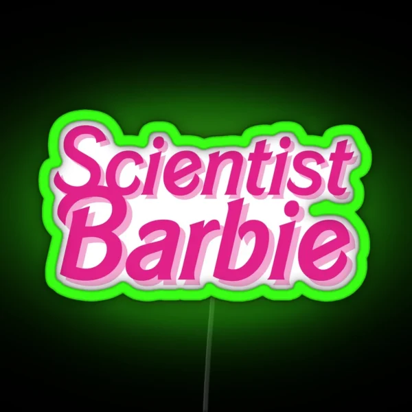 Scientist Barbie RGB Neon Sign