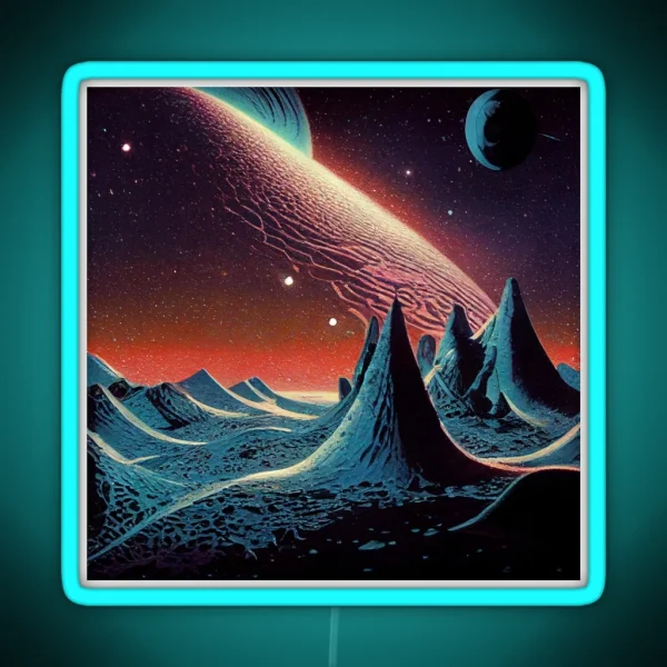 Scifi Planet RGB Neon Sign