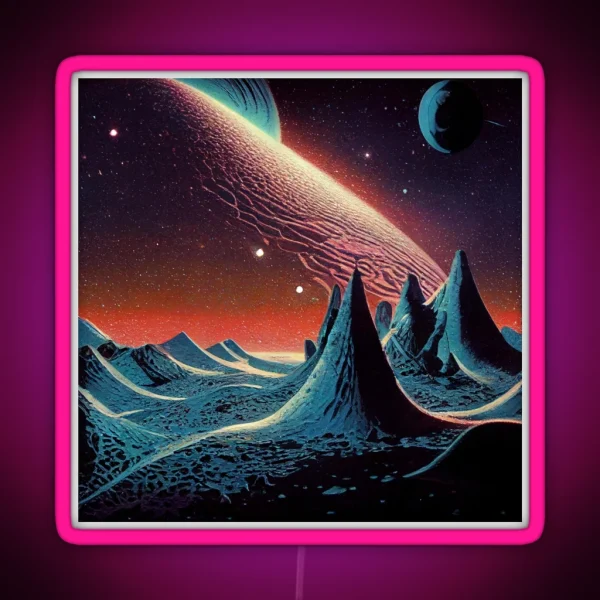 Scifi Planet RGB Neon Sign