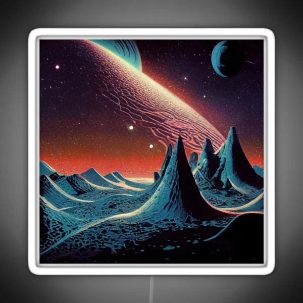 Scifi Planet RGB Neon Sign
