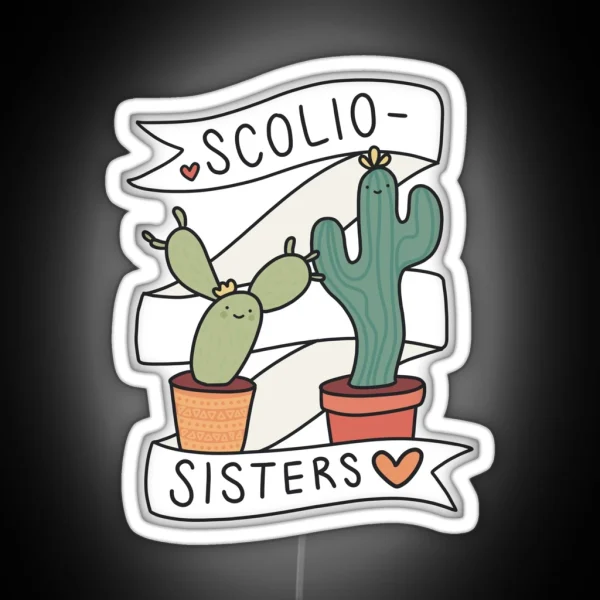 Scoliosisters RGB Neon Sign