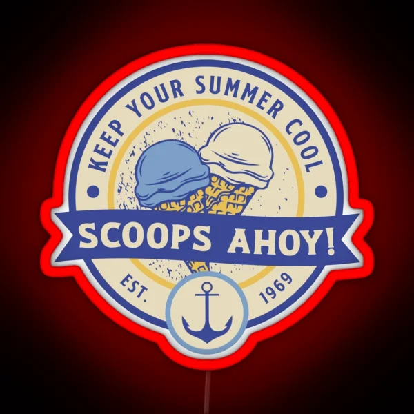 Scoops Ahoy RGB Neon Sign