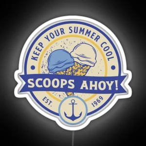 Scoops Ahoy RGB Neon Sign