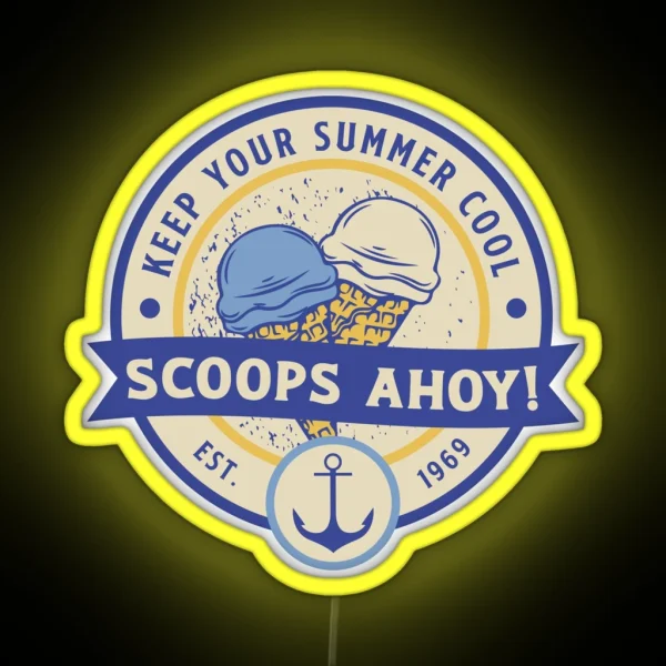 Scoops Ahoy RGB Neon Sign