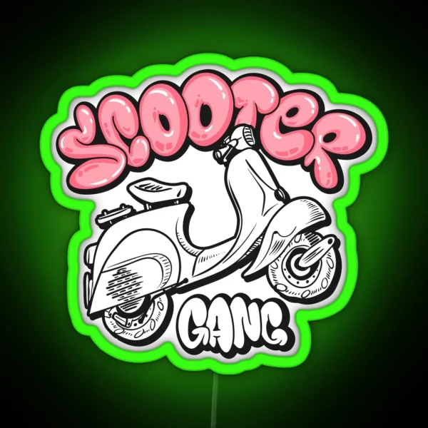 Scooter Gang RGB Neon Sign