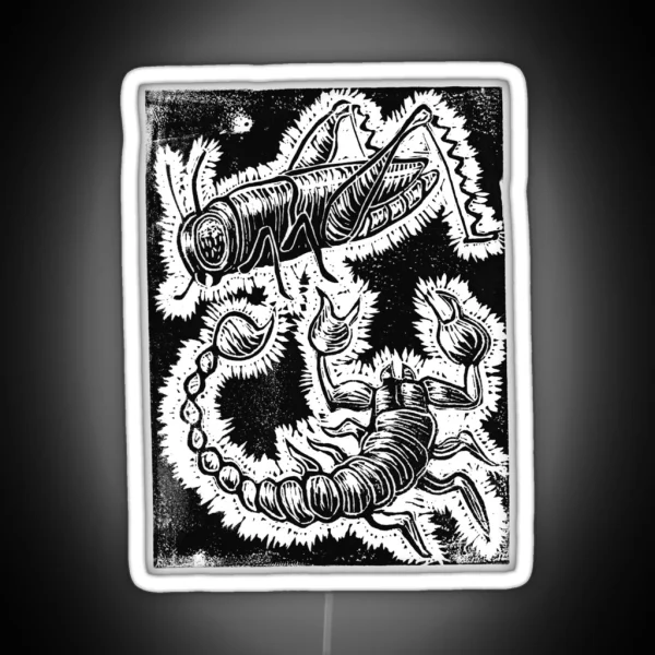 Scorpion And Grasshopper RGB Neon Sign