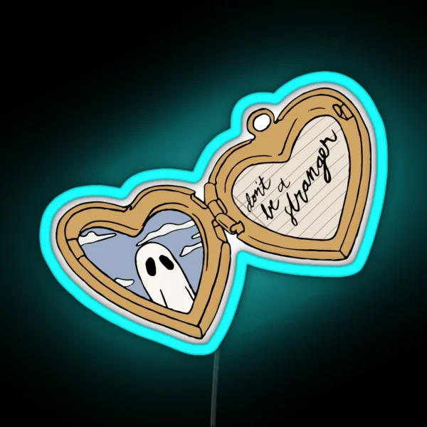 Scott Street Locket Gold RGB Neon Sign