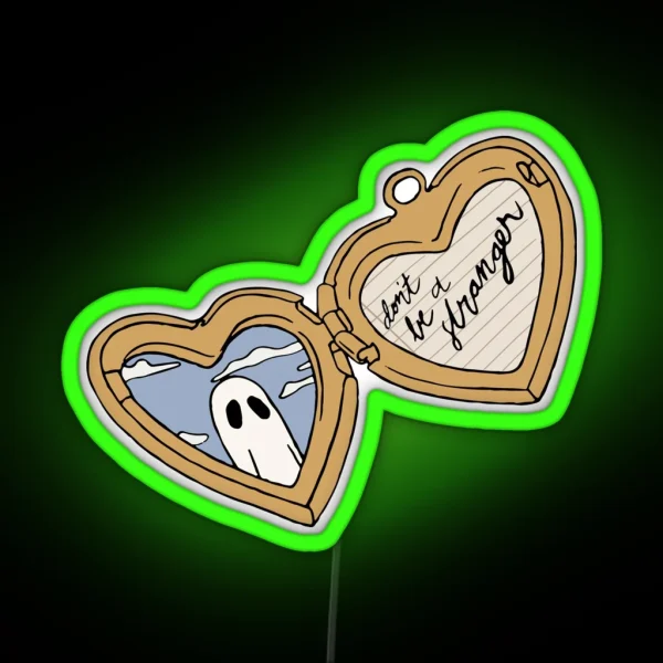Scott Street Locket Gold RGB Neon Sign