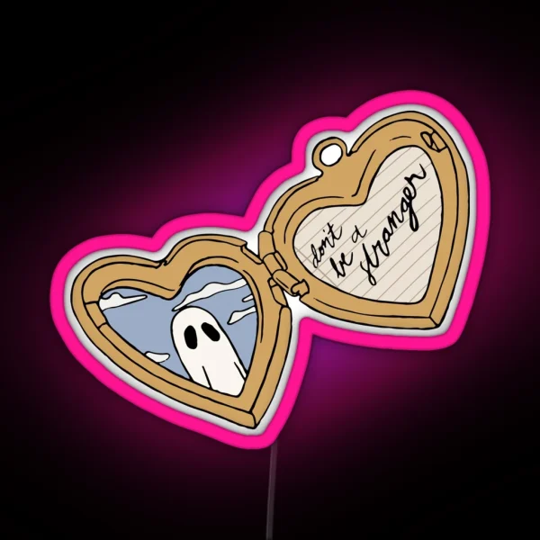 Scott Street Locket Gold RGB Neon Sign