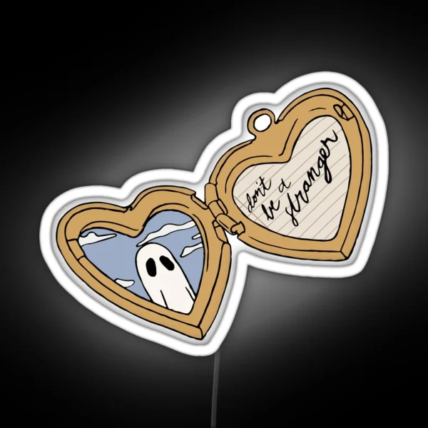 Scott Street Locket Gold RGB Neon Sign