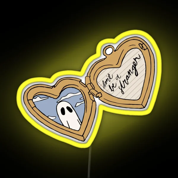 Scott Street Locket Gold RGB Neon Sign