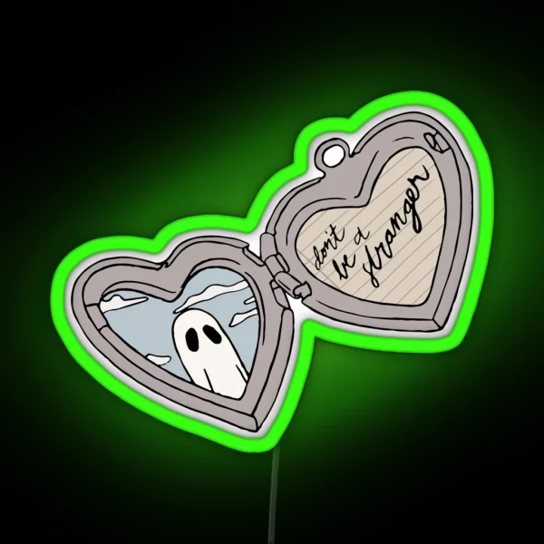 Scott Street Locket Silver RGB Neon Sign