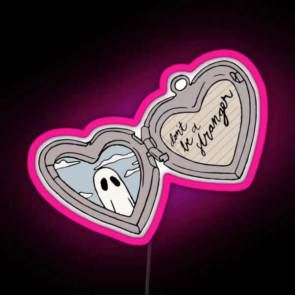 Scott Street Locket Silver RGB Neon Sign