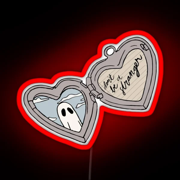Scott Street Locket Silver RGB Neon Sign