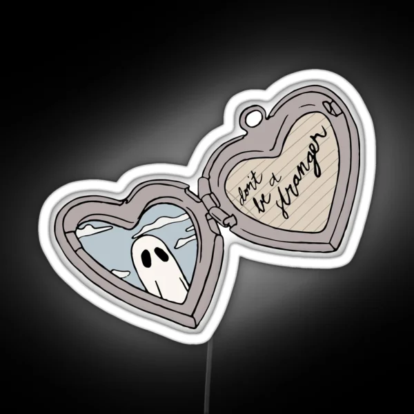 Scott Street Locket Silver RGB Neon Sign