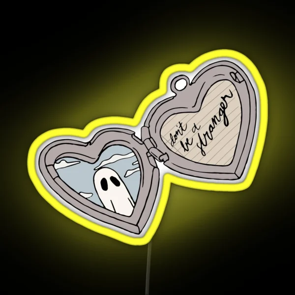 Scott Street Locket Silver RGB Neon Sign