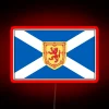 RGB Neon Scottish Flag Design for Phone Cases, Masks & LED Accessories - Red Version