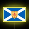 RGB Neon Scottish Flag Sign with Yellow Background and Scottish Themed Accessories Collection