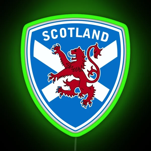 Scottish Lion And Flag RGB Neon Sign