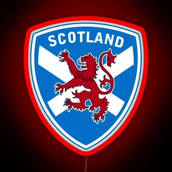 Scottish Lion And Flag RGB Neon Sign