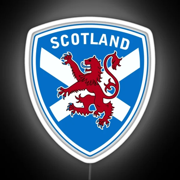 Scottish Lion And Flag RGB Neon Sign