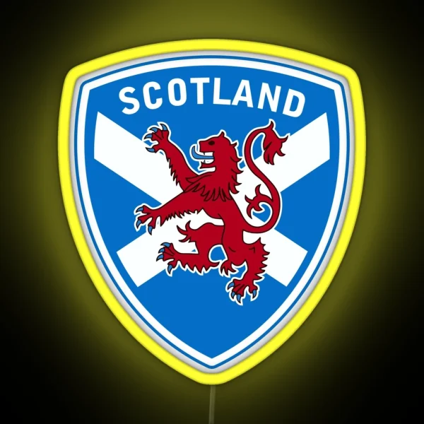 Scottish Lion And Flag RGB Neon Sign