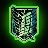 Scout Regiment Vintage RGB Neon Sign in Green