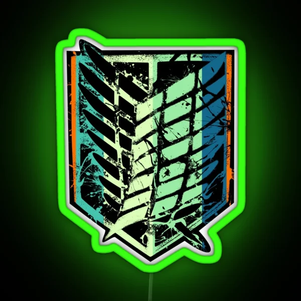 Scout Regiment Vintage RGB Neon Sign