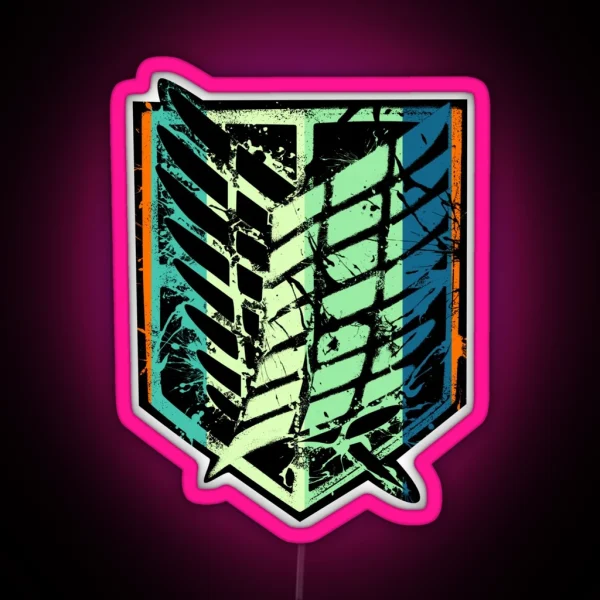 Scout Regiment Vintage RGB Neon Sign