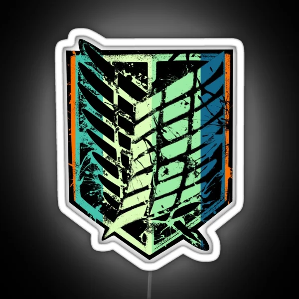Scout Regiment Vintage RGB Neon Sign