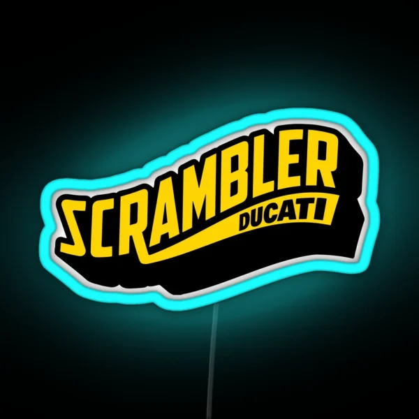 Scrambler Ducati RGB Neon Sign