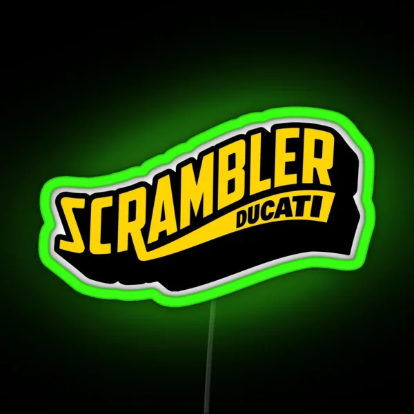 Scrambler Ducati RGB Neon Sign